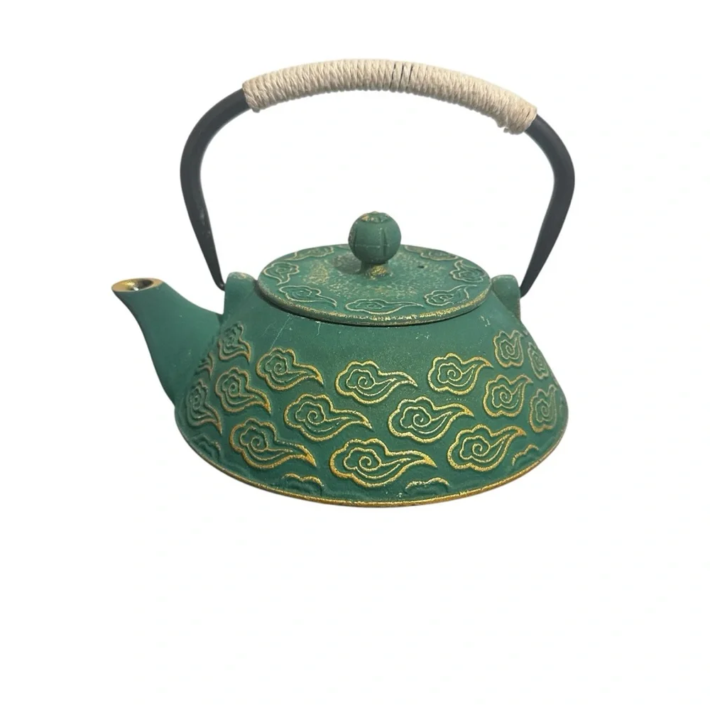 Cast Iron/Japanese Tea Pot With Infuser For Loose Leaf/Green - Picture 1 of 15